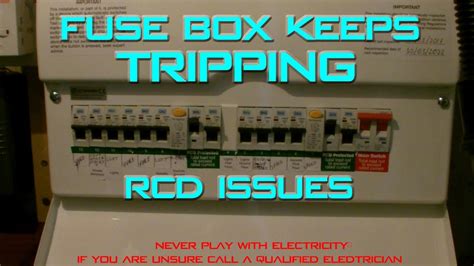 bad electrical fuse in a fuse box|fuse box keeps tripping problem.